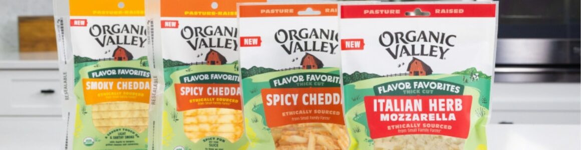 Organic Valley Flavor Favorites cheese pouches.