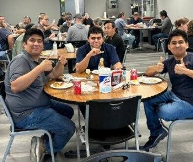 HART Design & Manufacturing employees enjoying ice cream, a company lunch and a cornhole tournament in Green Bay, WI.